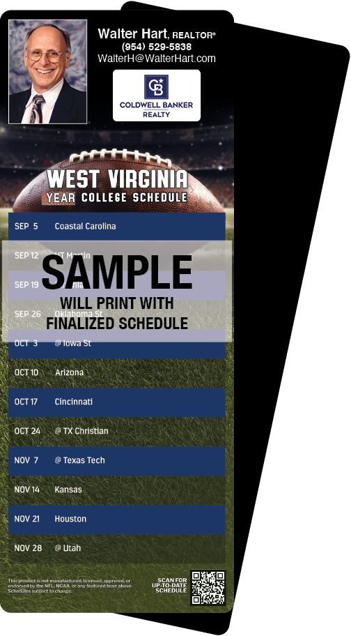 Football Schedules | ReaMark Real Estate Magnets
